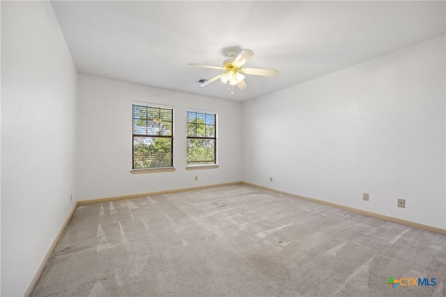 3614 Quail Hollow Rd, Harker Heights, TX 76548 - empty room with light colored carpet and ceiling fan