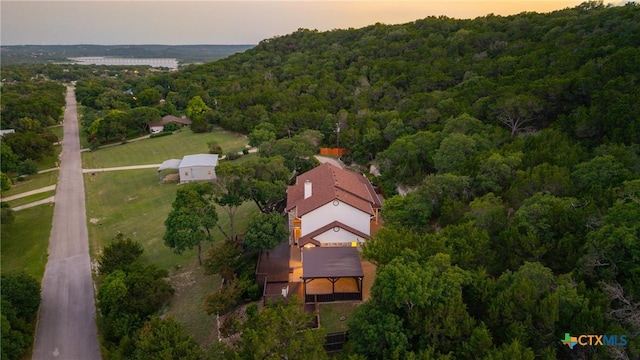 3614 Quail Hollow Rd, Harker Heights, TX 76548 - aerial view at dusk of a forest view