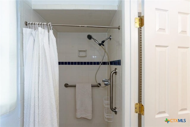 bathroom with walk in shower