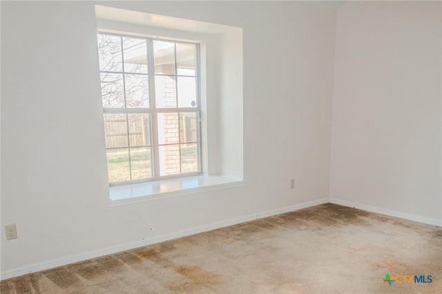 view of carpeted empty room