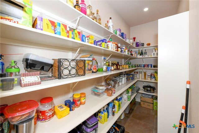 view of pantry