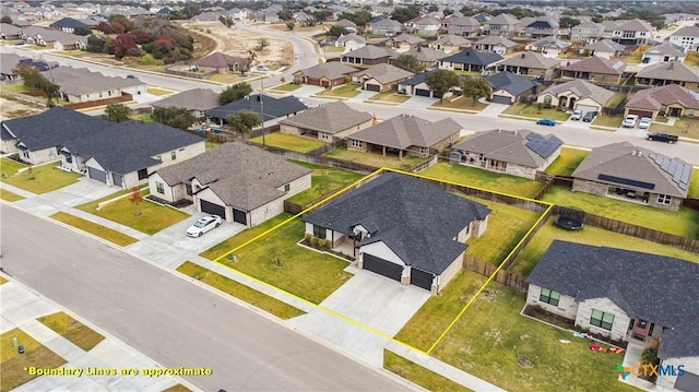 birds eye view of property