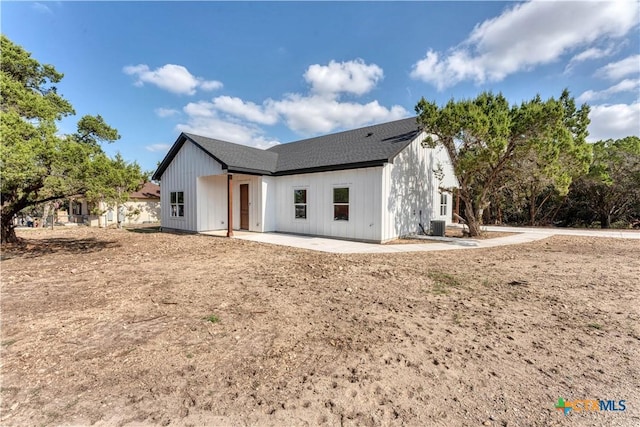 rear view of house featuring a patio area