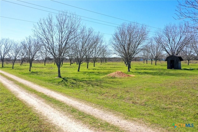 view of road