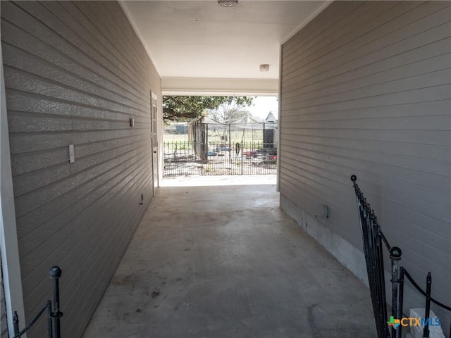 view of patio / terrace with fence