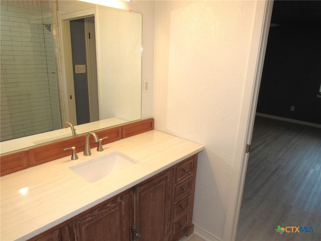 bathroom with vanity