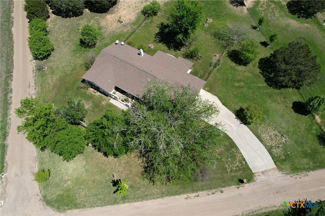 bird's eye view featuring a rural view