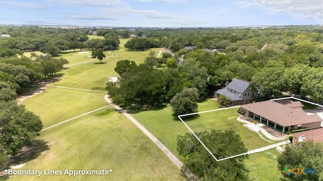 2901 Chisholm Trl, Salado, TX 76571 - aerial view of property and surrounding area featuring property boundaries highlighted
