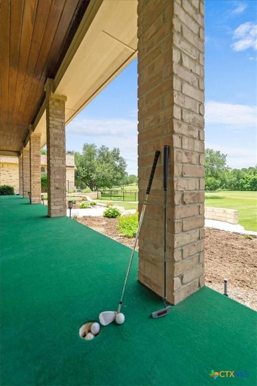 2901 Chisholm Trl, Salado, TX 76571 - view of patio