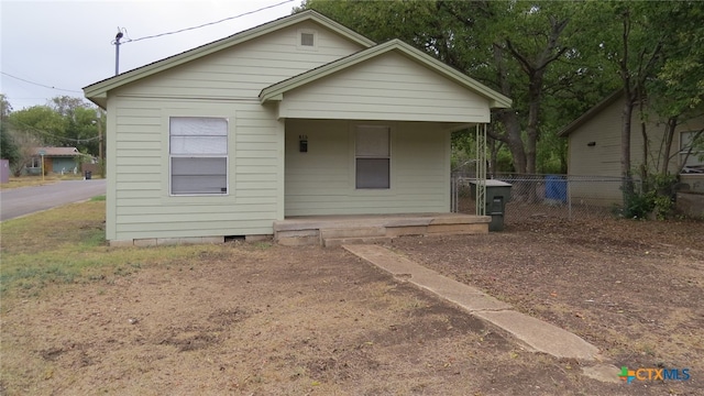 view of back of property