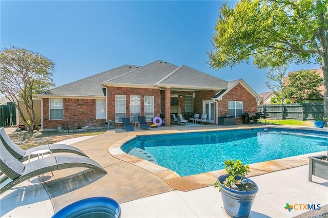 view of pool with a patio