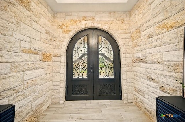 1127 Redleaf Dr, Nolanville, TX 76559 - doorway to property featuring french doors