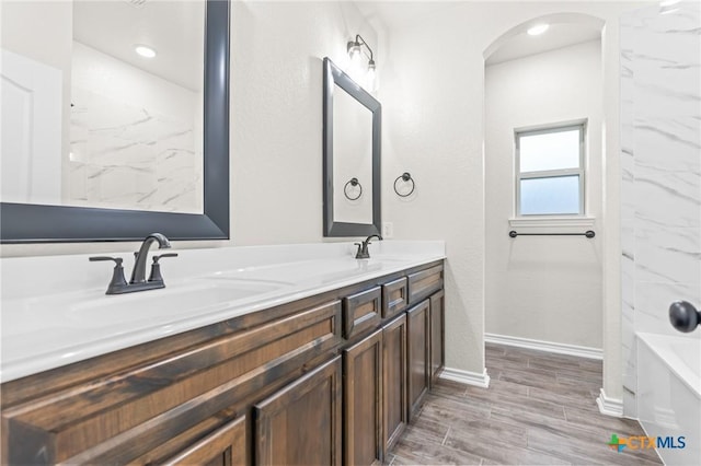 bathroom featuring vanity