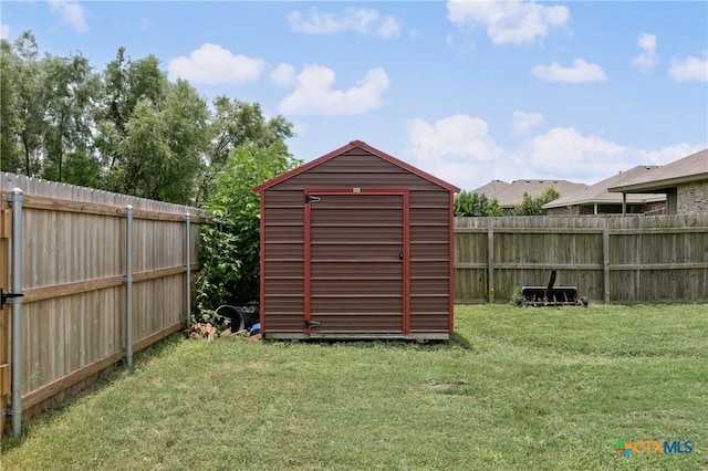 2617 Turning Creek St, Temple, TX 76504 - fenced backyard with a storage shed