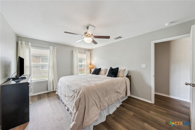 2617 Turning Creek St, Temple, TX 76504 - bedroom featuring wood finished floors and a ceiling fan