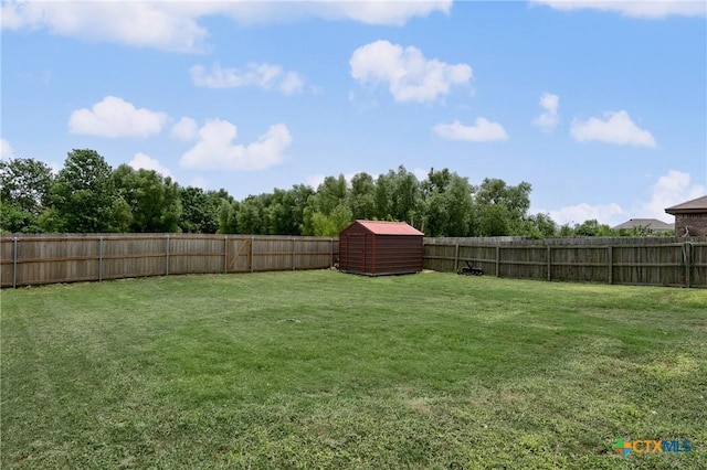 2617 Turning Creek St, Temple, TX 76504 - fenced backyard with a storage unit