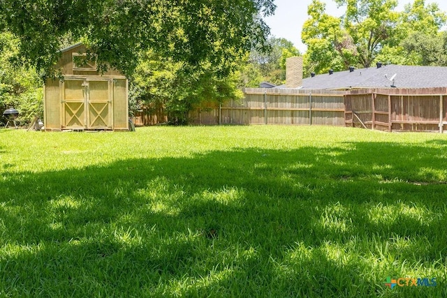 3309 Cottonwood Ln, Temple, TX 76502 - fenced backyard with a storage shed