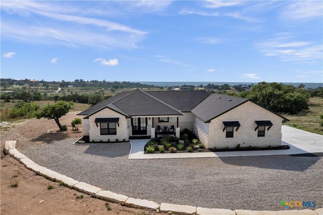 438 Cedar Mountain Dr, Marble Falls, TX 78654 - view of front of property with stone siding