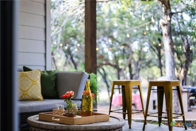 view of sunroom