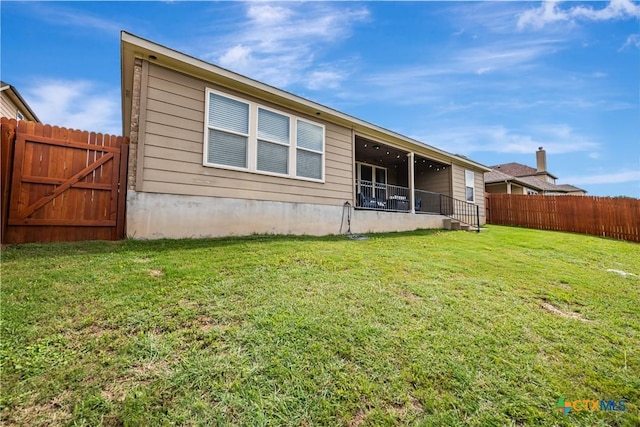 822 Old World Dr, Harker Heights, TX 76548 - rear view of property with a fenced backyard