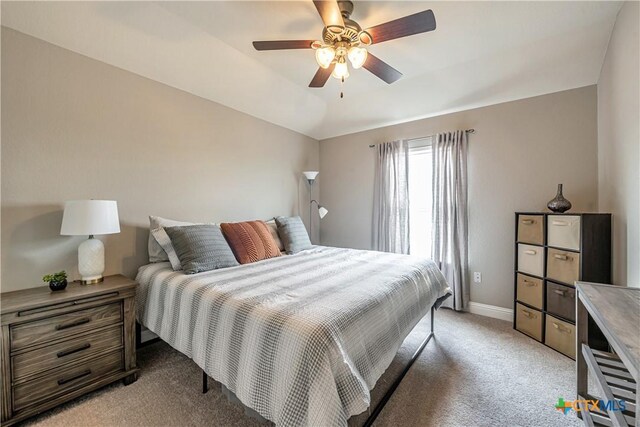 822 Old World Dr, Harker Heights, TX 76548 - bedroom with light carpet and a ceiling fan