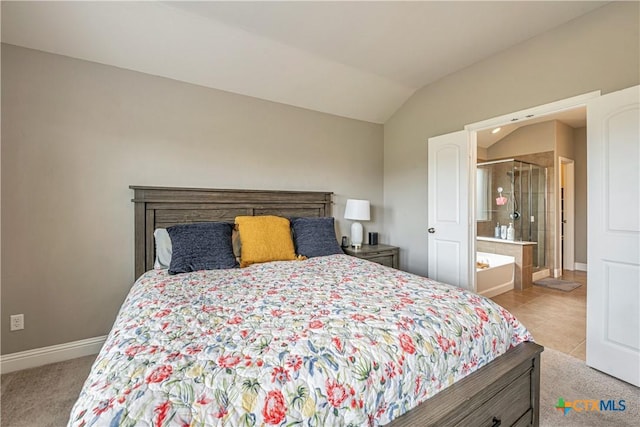 822 Old World Dr, Harker Heights, TX 76548 - bedroom featuring baseboards and vaulted ceiling