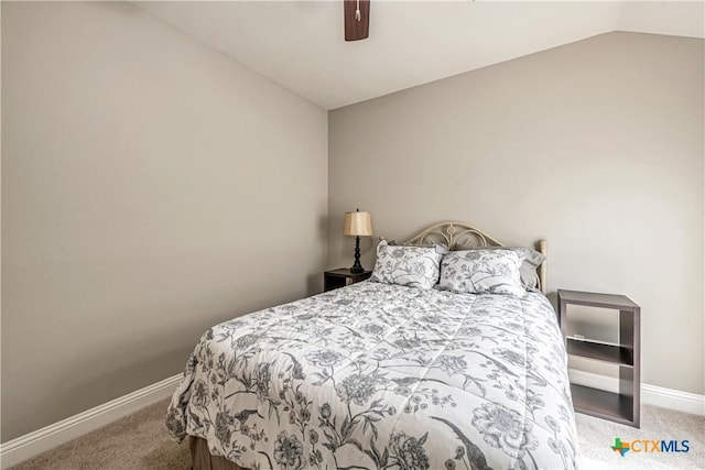 822 Old World Dr, Harker Heights, TX 76548 - bedroom featuring vaulted ceiling, carpet flooring, and ceiling fan