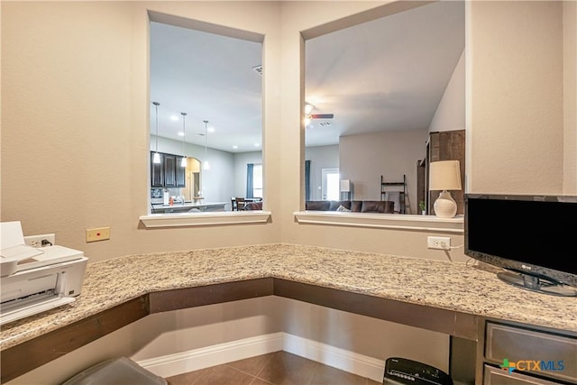 822 Old World Dr, Harker Heights, TX 76548 - bathroom with tile patterned floors and ceiling fan