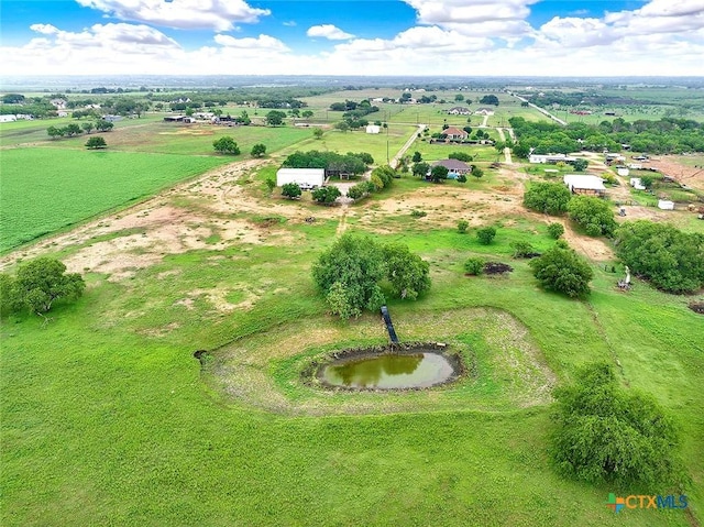 aerial view of sparsely populated area