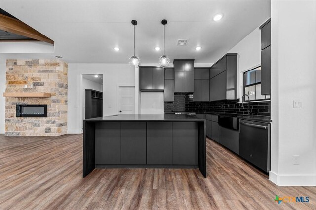 interior details with wood ceiling and ceiling fan