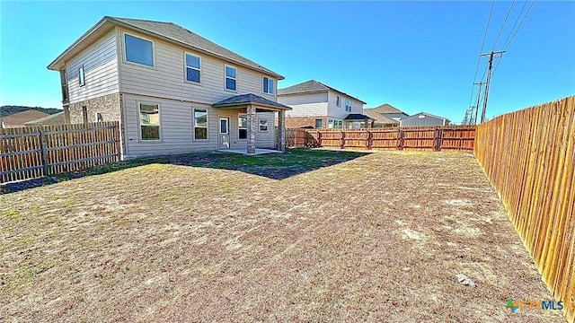 view of rear view of property