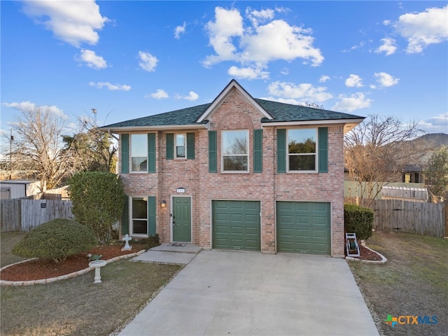 view of front of house featuring a garage