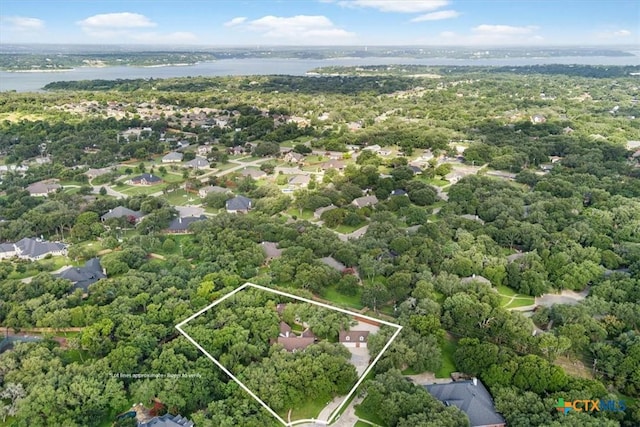 11421 Somerville Dr, Temple, TX 76502 - aerial view of property and surrounding area with property boundaries highlighted and a large body of water