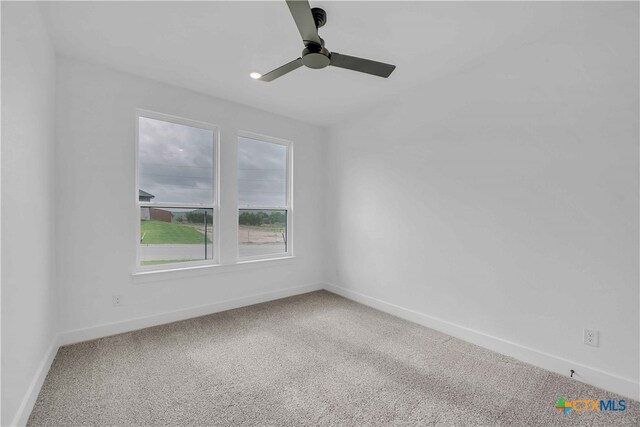 4146 Turning Leaf Dr, Nolanville, TX 76559 - unfurnished room with a ceiling fan, baseboards, and carpet