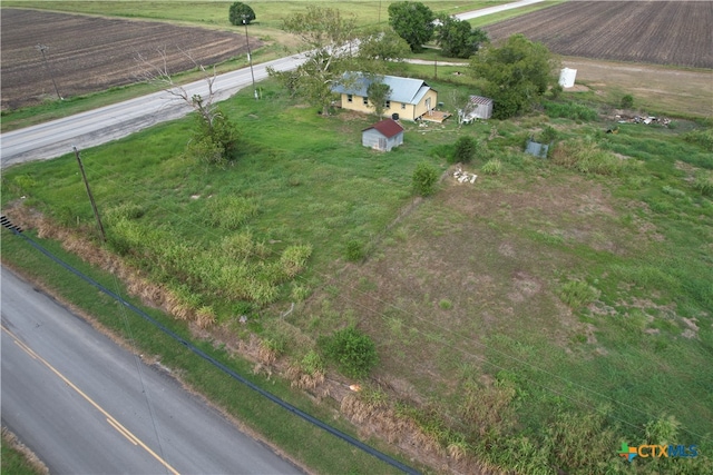 drone / aerial view featuring a rural view
