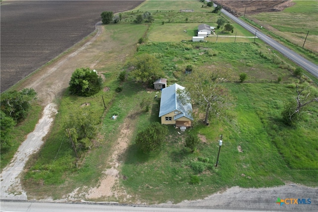 drone / aerial view featuring a rural view