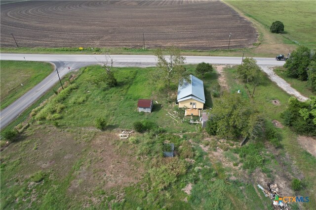 aerial view featuring a rural view