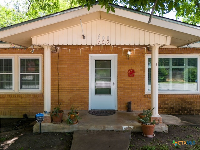 view of entrance to property