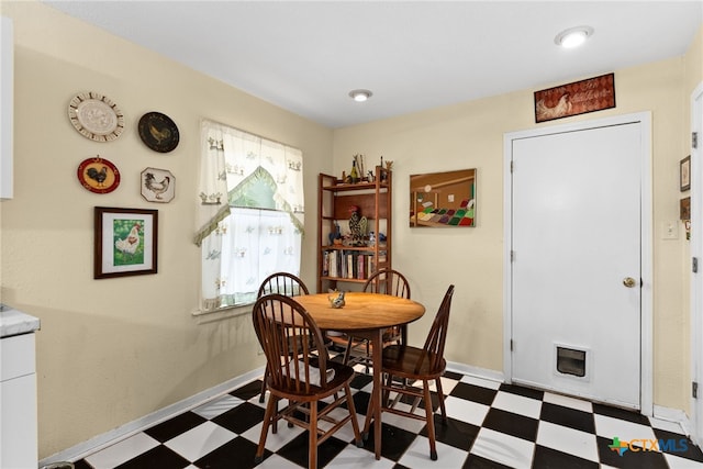 view of dining area