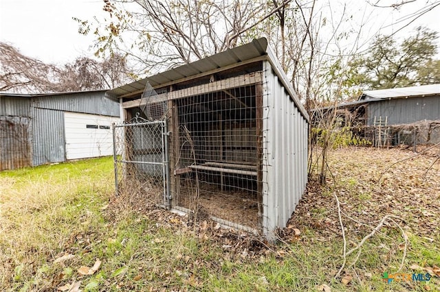 view of outdoor structure