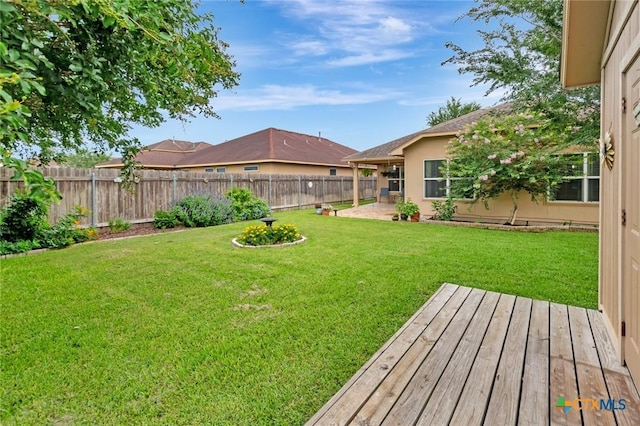 106 Cobble Stone Ct, Victoria, TX 77904 - view of yard featuring a wooden deck