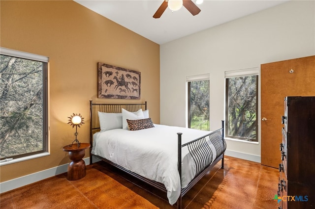 10329 Montanio Dr, New Braunfels, TX 78132 - bedroom with baseboards and ceiling fan