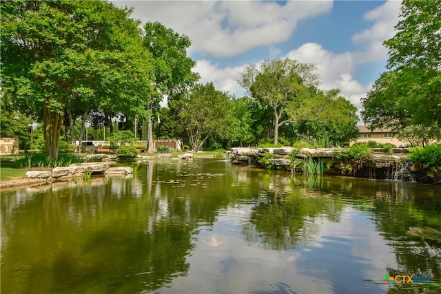 view of water feature