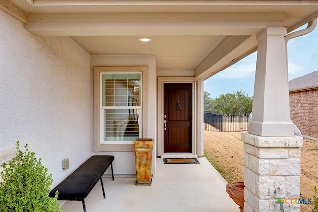 view of entrance to property