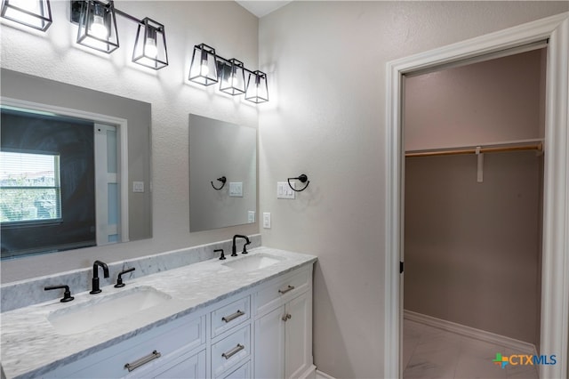 bathroom with vanity