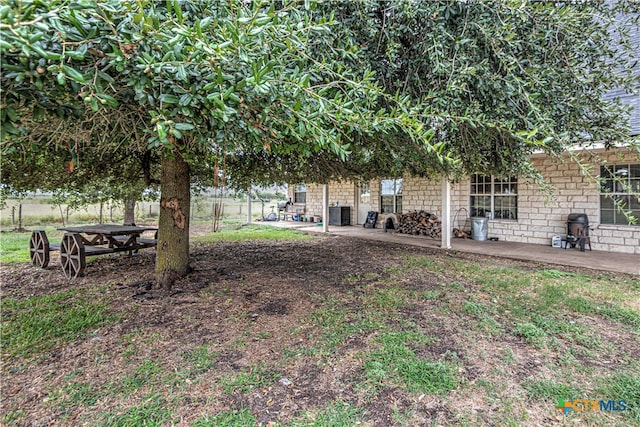 view of yard with a patio