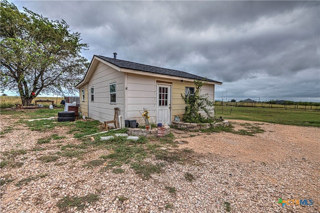 view of rear view of property