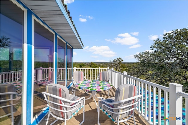 view of balcony