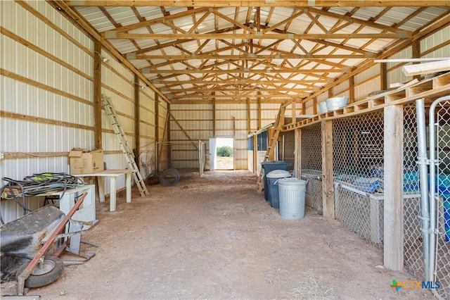 view of horse barn