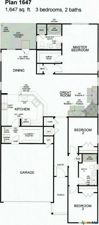 401 Thunder Valley Trl, Georgetown, TX 78626 - view of property floor plan